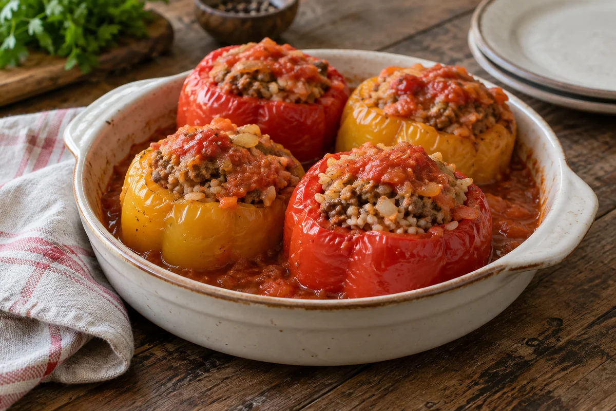 Фаршированные перцы с мясом