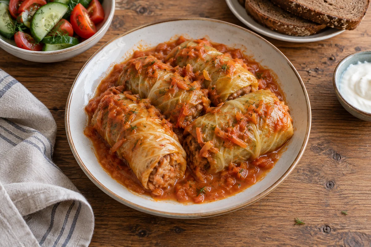 Голубцы с мясом и рисом
