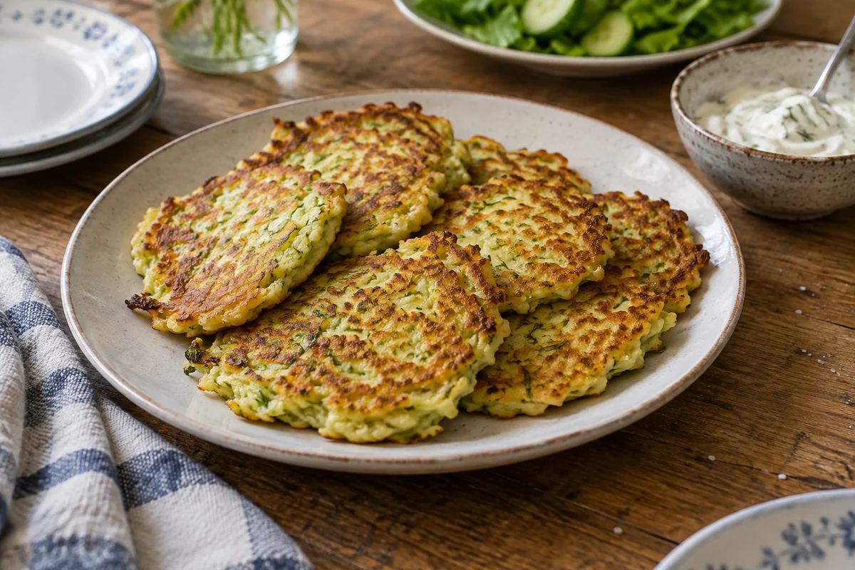 Кабачковые оладьи