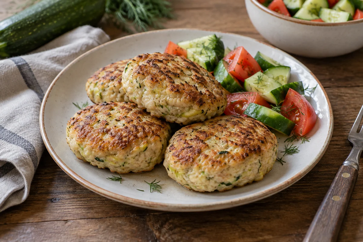 Куриные котлеты с кабачком