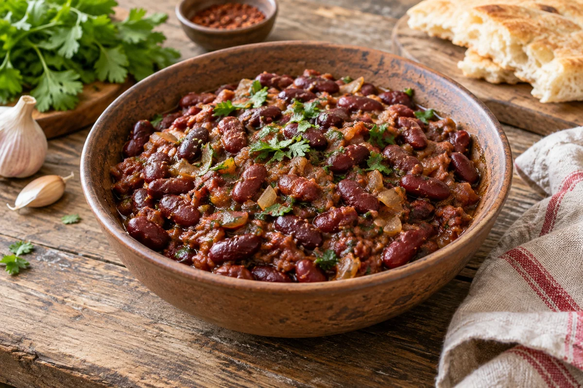 Лобио из красной фасоли