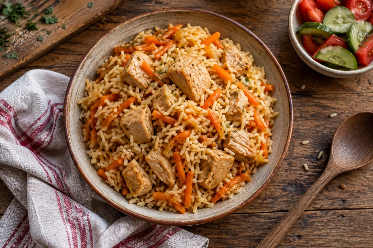 Плов с индейкой